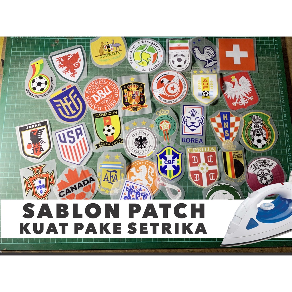 FIFA WORLD CUP 2026 สติ๊กเกอร์สกรีนโลโก้ฟุตบอล PATCH Iron-on | หน้าจอแพทช์เหล็กพิมพ์ DTF ของโลโก้ COUNTRY 2026 WORLD CUP / โลโก้ฟุตบอลโลกที่สมบูรณ์