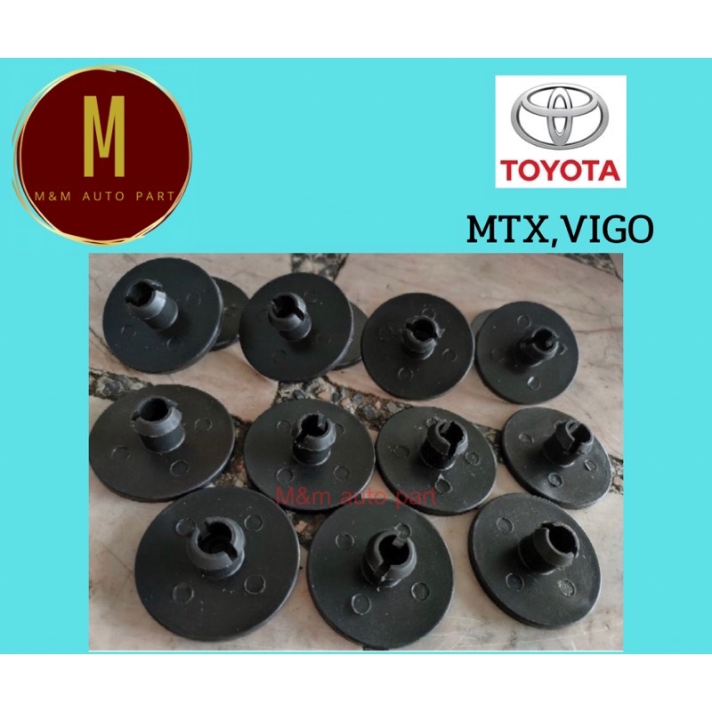 พลาสติกรองแหนบ TOYOTA MTX,VIGO TIGER ชุดละ10ตัว ยี่ห้อ ss made in thailand ราคาต่อชุด