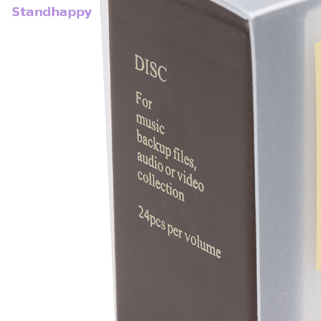 Standhappy ใหม่ กล่องเก็บแผ่น CD DVD แบบแข็ง ความจุ 24 แผ่น #8