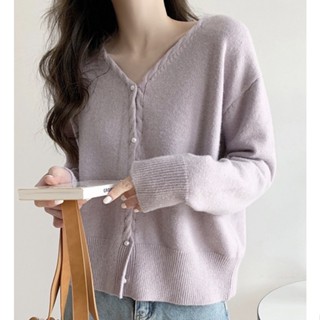 🌷 เสื้อไหมพรมคาดิแกน lovely cardigan 🎀 พร้อมส่ง !