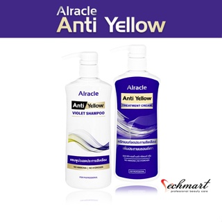 Alracle Anti Yellow แชมพูม่วง ทรีทเมนท์ม่วง แบบขวดปั้ม (480 มล.)