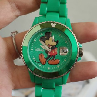 นาฬิกา Vintage Mickey Mouse นาฬิกา Disney ระบบ quartz นาฬิกาญี่ปุ่นมือสอง สภาพสวย