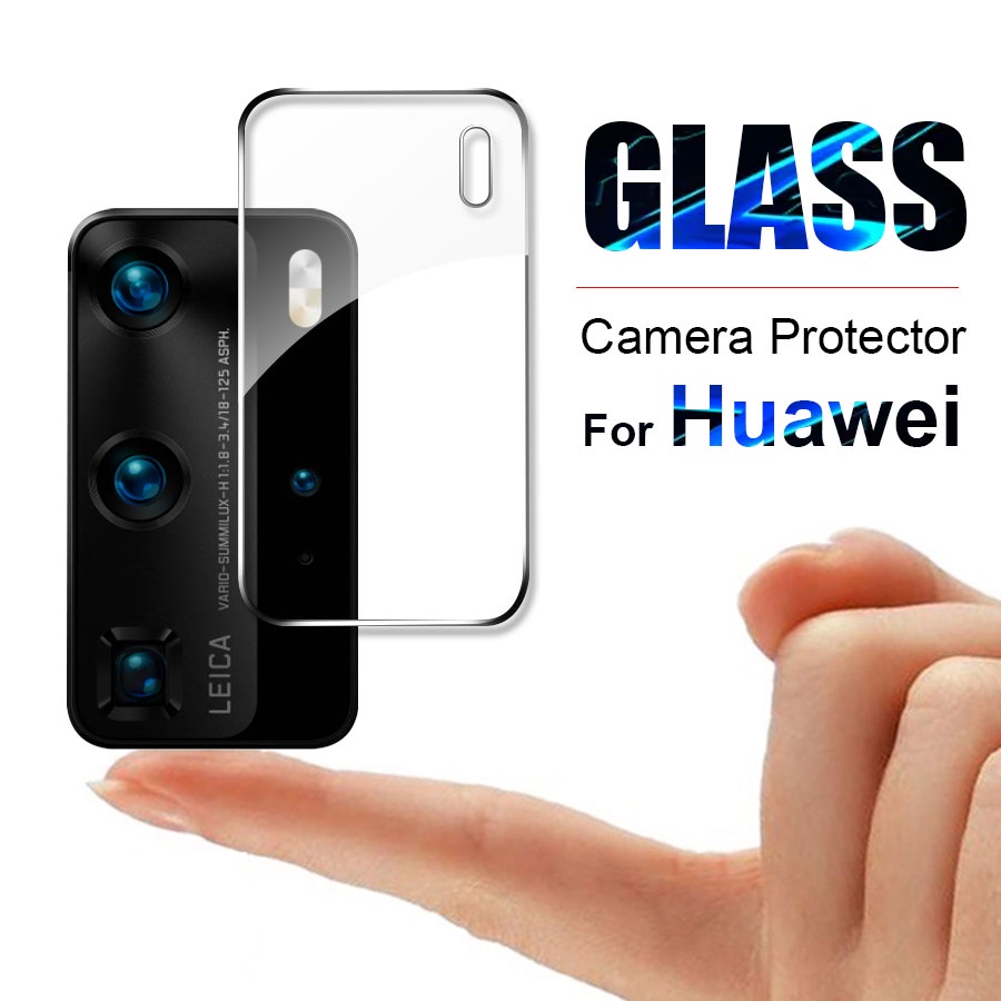ฟิล์มเลนส์กล้อง (Full Cover) ครอบเลนส์แบบใส Huawei P40 P30 Pro P20 Lite Mate 30 20 Nova 9 8 8i 7i 7 SE 5T 3i Honor 8X Y5P Y6P Y7a Y7P Y9a Y9s Y7 Pro 2019 Y9 Prime 2019