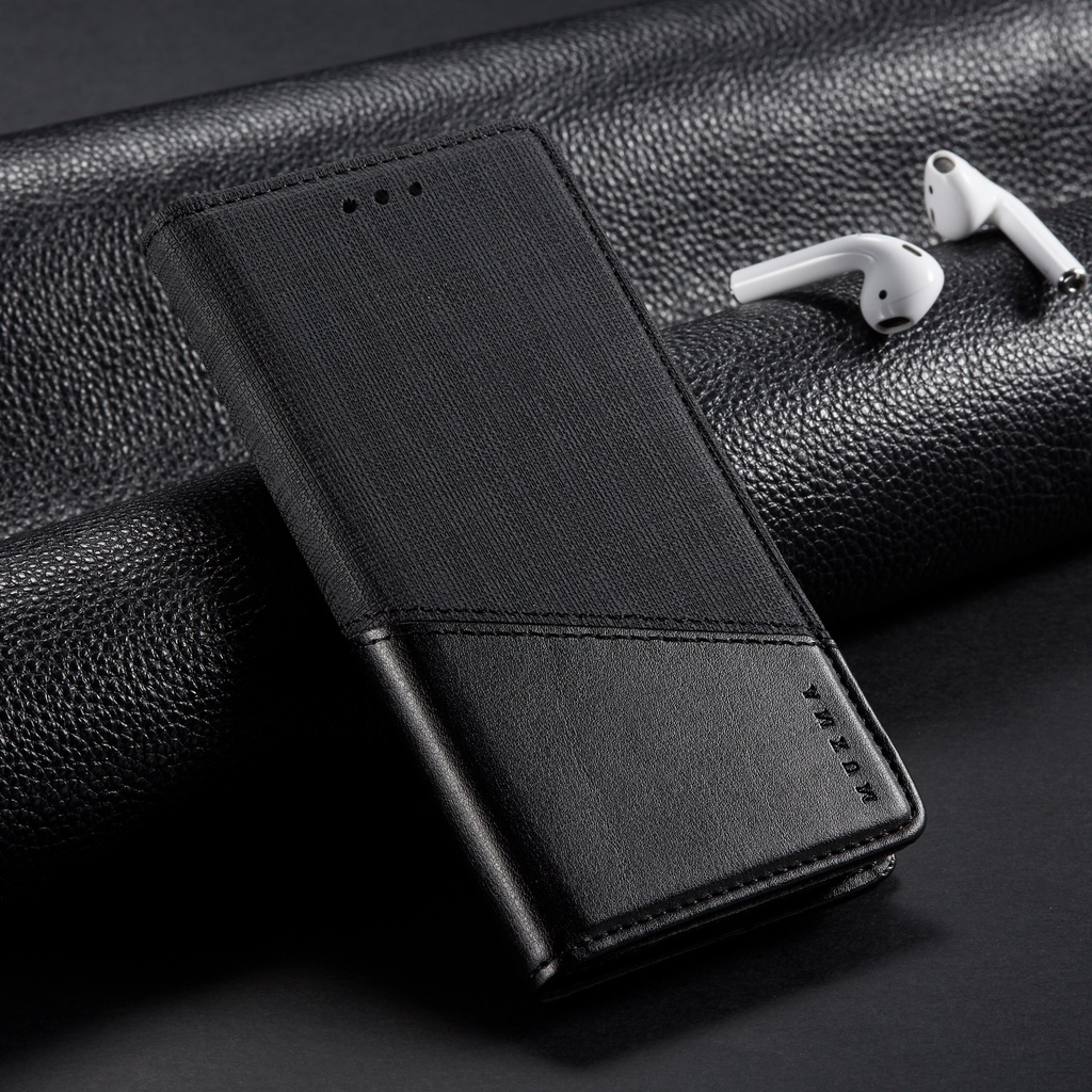 เคสฝาพับ เคสเปิดปิด Case for iPhone 15 12 11 Pro Max 13 Mini 14 Plus 6 6s 7 8 Plus SE 2020 2022 SE2 SE3 X XR XS เคสโทรศัพท์มือถือหนัง นิ่ม ฝาพับแม่เหล็ก พร้อมช่องใส่บัตร สําหรับ Splice PU Leather Cover Magnetic Wallet TPU Shell ซองมือถือ