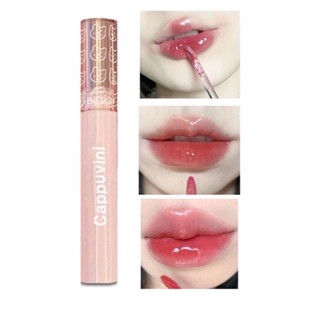 ลิปกลอสหมีแท่งชมพู ติดทนCappuvini Bubble Bear มีเฉดสีให้เลือกแบบจุกๆถึง 6 สี