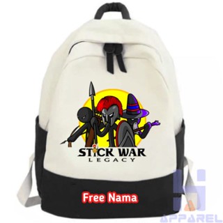 กระเป๋าเป้สะพายหลัง ลาย Stick WAR LEGACY สําหรับเด็ก