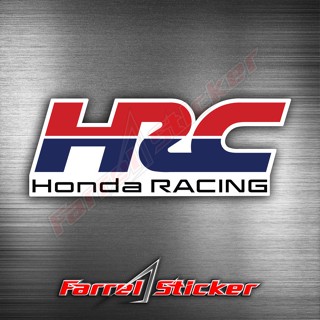 ใหม่ สติกเกอร์โลโก้ HRC STICKER HRC - 7.5 ซม. สีขาว