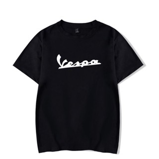 Motorcycle Vespa เสื้อยืดแขนสั้น ผ้าฝ้าย พิมพ์ลายรถจักรยานยนต์  ขนาดใหญ่ สําหรับผู้ชาย และผู้หญิง ไซซ์ XXS - 4XL 3203A