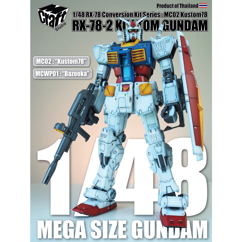1/48 Mega Size Gundam ชุดแต่ง MC02:Kustom78