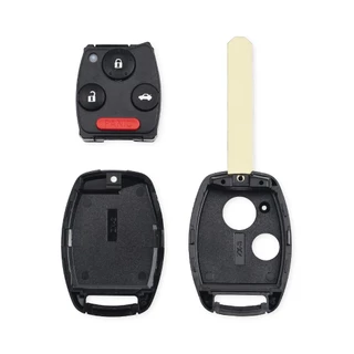 2 pcs สําหรับ Honda Accord Civic CRV Pilot Insight 2 2 + 1 3 + 1 4 ปุ่ม Fob Auto Key กรณีเปลี่ยนรีโมทกุญแจรถ (พร้อมโลโก้)