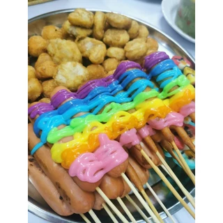 ชีสดิปสายรุ้ง 7สี/แพค สีละ160กรัม ตราชีสโตะ ชีสดิปเรนโบว์