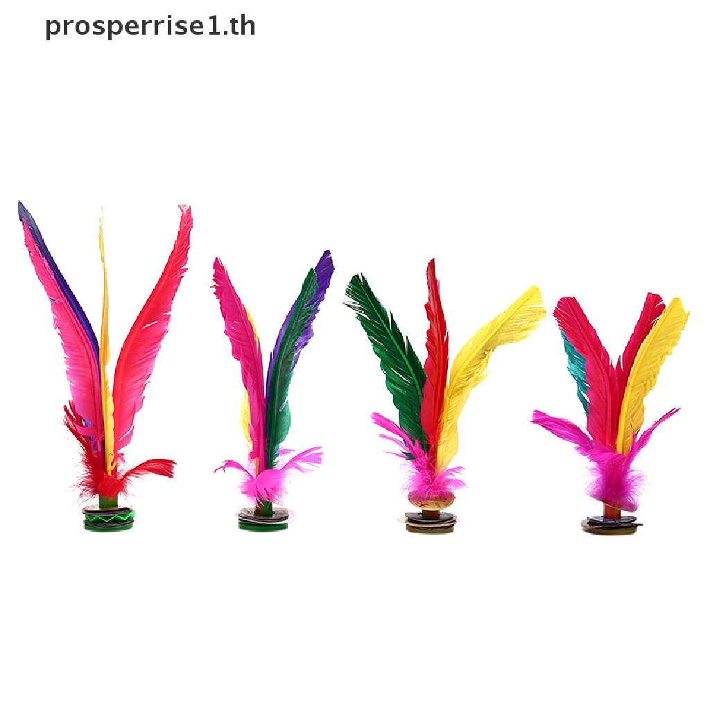 [PPTH] ลูกขนไก่จีน Jianzi Footbal Foot Kick Handwheel Fancy Goose Feather Shuttlecock Fitness [มอเตอร์]