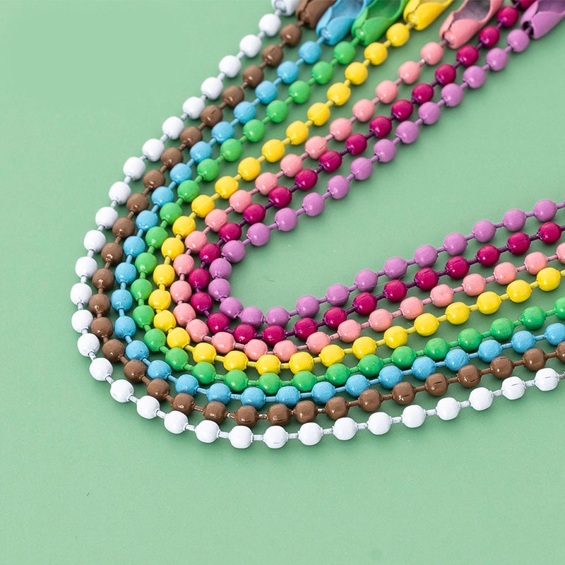 สายโซ่ลูกบอล ขนาด 10 ซม. สําหรับทําเครื่องประดับ สร้อยข้อมือ DIY จํานวน 10 ชิ้น