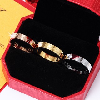 แหวนคู่รัก ประดับเพชร 18k สีโรสโกลด์ ขนาด 4 มม. สไตล์คลาสสิก