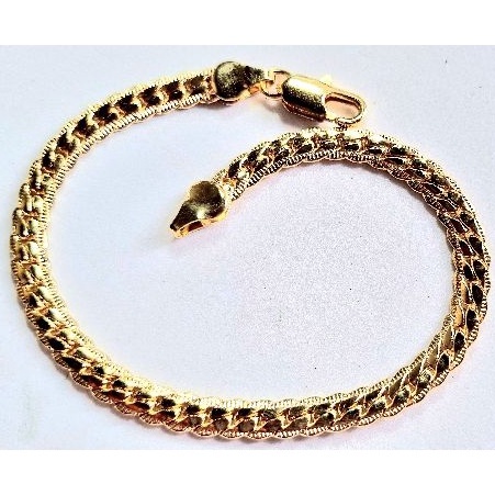 สร้อยข้อมือ ทองชุบ ตอก18k มีจำนวนจำกัด เครื่องประดับ มือหนึ่ง งานวินเทจ ของสะสม มือสองสภาพสวย ราคาประหยัด