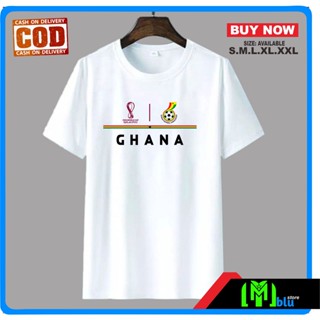 KATUN T SHIRT T-SHIRT GHANA Ball Cup WORLD FIFA WORLD QATAR 2022 Cotton COMBED 30S