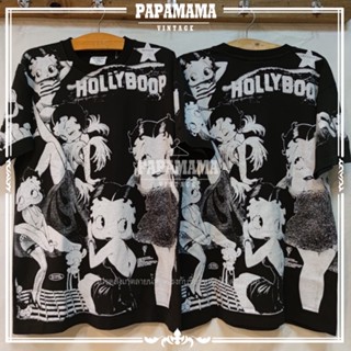 [ BETTY BOOP ] HOLLY BOOP  OVP Original Bootleg เสื้อการ์ตูน เบตตี้ บูป เสื้อวินเทจ papamama vintage shirt