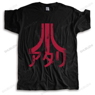 New Arrived Mens summer t shirt short sleeve O-neck hot sale Japanese Atari II Games Logo cotton High Quality tshirt for