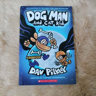 การ์ตูนภาษาอังกฤษฝึกภาษา#DOG MAN 04: DOG MAN AND CAT KID (NEW ED)ล.4/Dav Pilkey/มือสองสภาพดีมาก