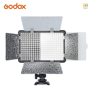 Godox LF308D ไฟแฟลช LED 5600K 18W สมาร์ทโฟน APP ควบคุมไร้สาย 2.4G พร้อมอะแดปเตอร์พาวเวอร์ฟิลเตอร์สี