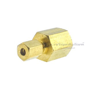 ข้อต่อตาไก่ทองเหลือง (เกลียวใน x เสียบสาย) ขนาด 1/8  1/4  3/8  1/2  Brass, Ferrule Compression Fitting (Female x Tube)