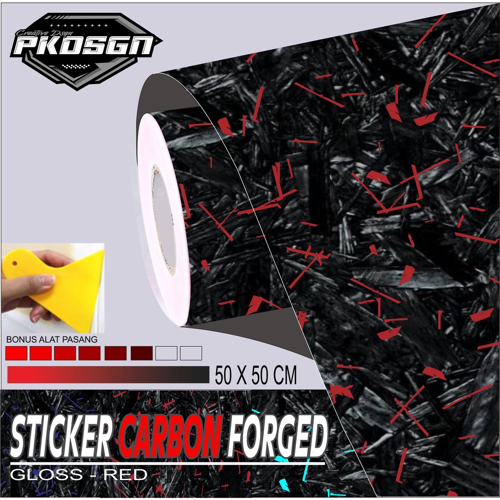 FORGED สติ๊กเกอร์คาร์บอน FORGED สติ๊กเกอร์คาร์บอน 50 X 50 CM (02)