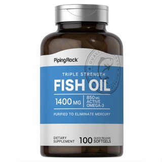 Piping Rock Fish oil 1400 mg 100 Quick Release Softgels