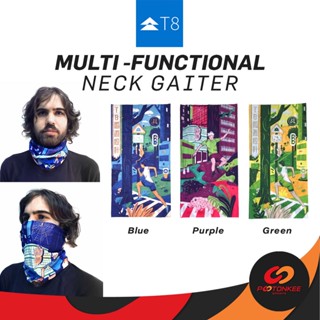 Pootonkee Sports T8 Multi Functional Neck Gaiter ผ้าบัฟ ผ้าซับเหงื่อ ผ้ากันฝุ่น / Wristband / Neckerchief / Face Mask