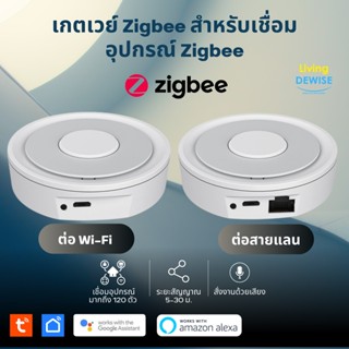 Tuya Zigbee Gateway (LAN หรือ Wi-Fi) เกตเวย์ Zigbee สำหรับเชื่อมอุปกรณ์ Tuya Zigbee