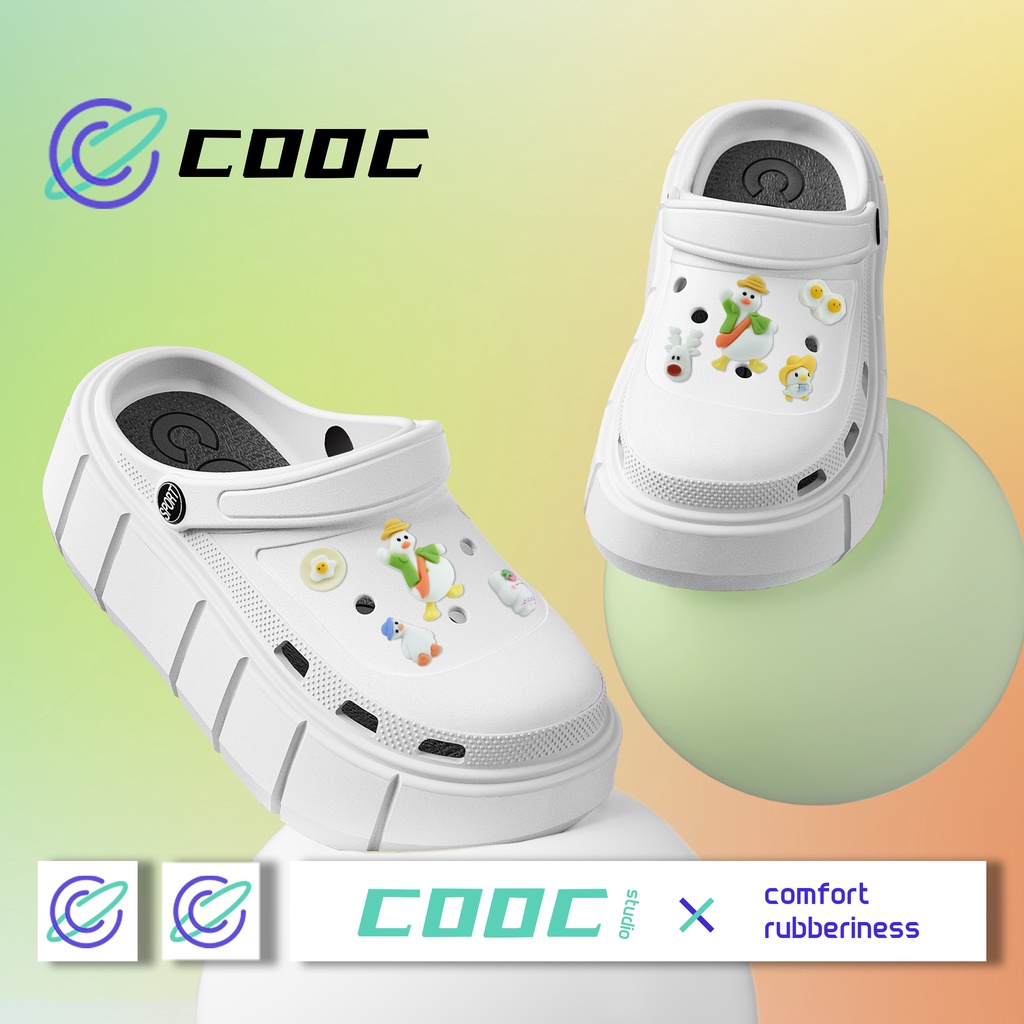 COOC 🚚พร้อมส่ง🚚 รองเท้าแตะ รองเท้าหัวโต ผู้หญิง  นุ่มสบาย  หัวโต 08