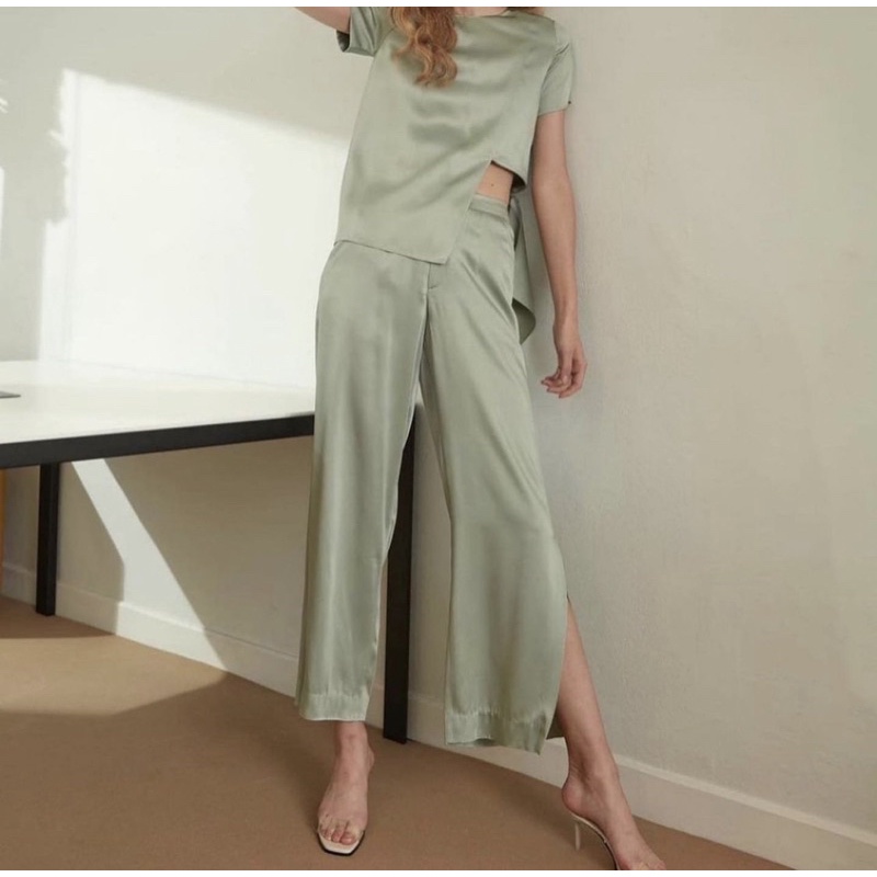 กางเกง salisa trousers 05 สี teal จาก salisa official