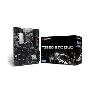 Biostar TZ590-BTC DUO (เมนบอร์ด) Intel Z590 single chip, ATX, 4 x DDR4, 4 x M2, 10 x SATA