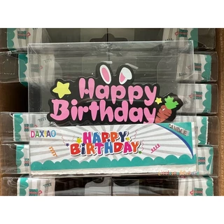 🟠🚚🇹🇭 สินค้าพร้อมส่ง (ร้านไทย) 🇹🇭🟠 เทียนวันเกิด เทียนป้ายวันเกิด HAPPY BIRTHDAY แบบเยอะมาก ลายฟรุ้งฟริ้งน่ารักมาก 🎂🎉🥳🎈