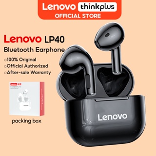 Lenovo LP40 ชุดหูฟังบลูทูธไร้สาย TWS พร้อมไมโครโฟน เสียงเบสดี สําหรับเล่นเกม