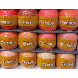 ด้ายถักวีนัส Venus Summer เบอร์ 16 สีพื้น Lot .1 น้ำหนัก 100 กรัม