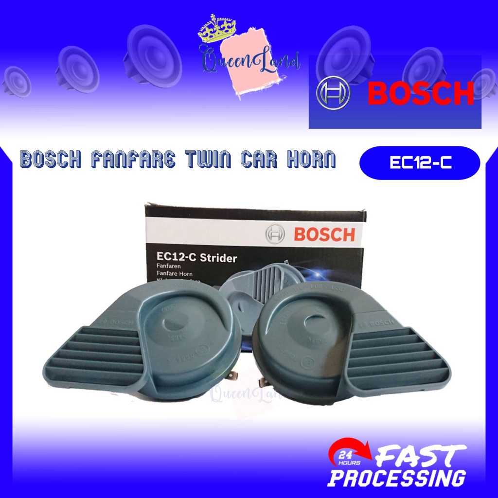BOSCH BM Horn EC12-C Strider Fanfare แตรรถคู่