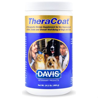 [DAVIS] TheraCoat for Dogs &amp; Cats 400g / ผลิตภัณฑ์เสริมอาหารเพื่อการปรับปรุงผิวหนังและขน