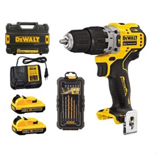 DEWALT สว่านกระแทกไร้สาย 12V. รุ่น DCD706D2A-B1 ของแท้โดยตัวแทนจำหน่าย