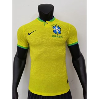 [Player Release] เสื้อเชิ้ตแขนสั้น ลายทีมชาติฟุตบอล Brazil World Cup 2223 คุณภาพสูง