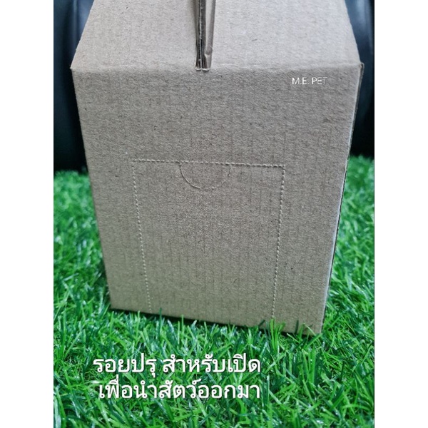 กล่องกระดาษใส่สัตว์เล็ก นก แฮมสเตอร์ กระรอก เม่นแคระ ขนาด รูปที่ 4