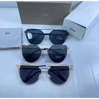 **พร้อมส่ง** แว่น Dior-Luxury สไตล์เกาหลีความงาม แว่นตากันแดด เกรด A พร้อมกล่อง อปก.ครบ