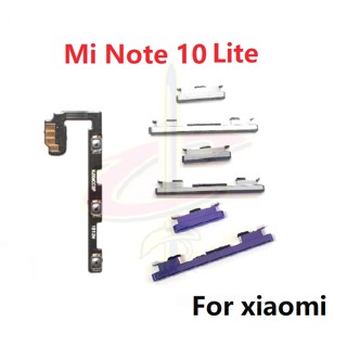 แพรปุ่มสวิตปิดเปิด ปุ่มเปิดปิด ปุ่มเปิดเสียง สําหรับ Xiaomi Mi Note 10 lite