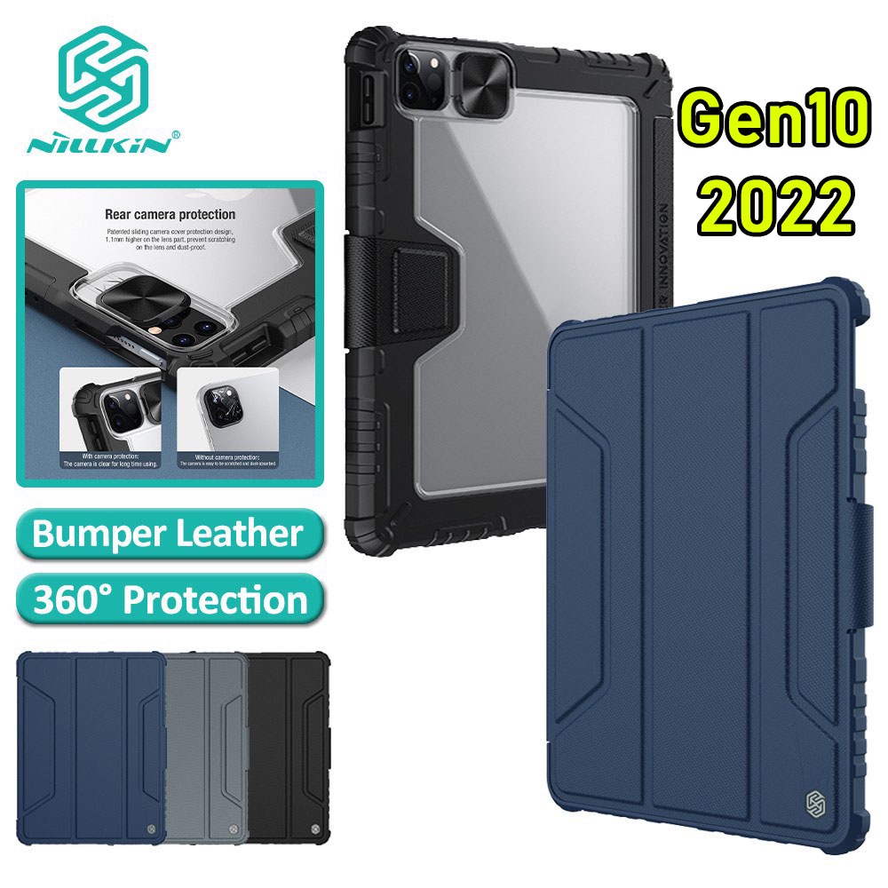 008 เคส Nillkin ใส่ปากกา สำหรับ iPad Gen11 A16 Gen10 Gen9 Gen8 Gen7 10.2 Air4 Air5 10.9 Air6 2024 Pro11 2018/2020 12.9