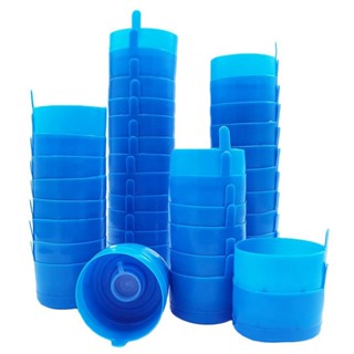 50 Pcs 3&amp;5 Gallon Water Jug Cap,Anti Splash Water Bottle Caps,Reusable 55mm Non Spill Caps with Water Bottle Handle