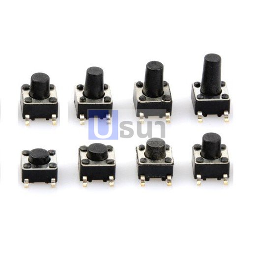 สวิทช์ ปุ่มกด SMD Push Button Switch ไมโครสวิทช์ TACT Switch กดติด-ปล่อยดับ #S4P 4.5x4.5xHmm (1 ตัว)