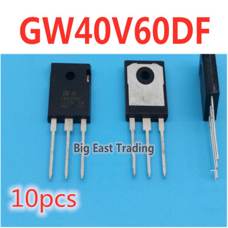 10PCS STGW40V60DF GW40V60DF ใหม่ TO-247 IGBT 600V 40A รับประกันคุณภาพ betterway