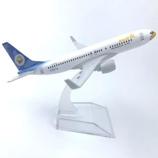 [16cm] โมเดลเครื่องบิน รวมชุด Nok Air B737 มี 4 แบบ ขนาด 16 ซม Scale1:400 ทำด้วยเหล็ก พร้อมฐานตั้งโชว์ - ของขวัญ ของสะสม