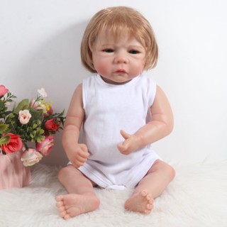 ONE  18inch Reborn Baby Dolls Handmade Newborn Doll Full Silicone Body Doll stress toys pack