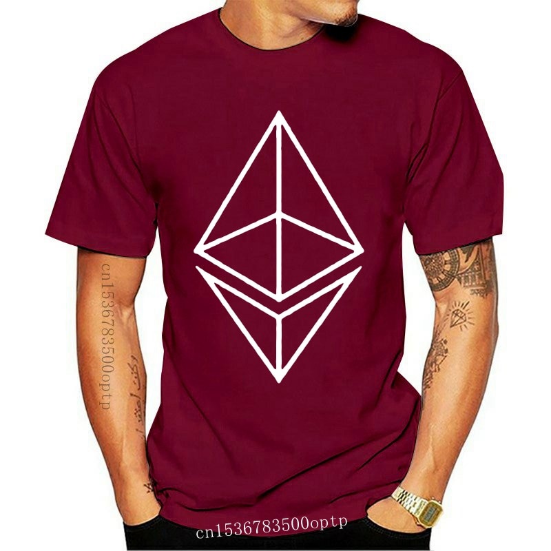 เสื้อยืดโลโก้ Ethereum Ethereum Ether Bitcoin Crypto Crypto Crypto Eth