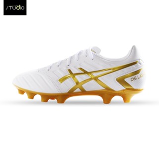 [สินค้าลิขสิทธิ์แท้ 100%] รองเท้าฟุตบอล Asics DS LIGHT WHITE/GOLD